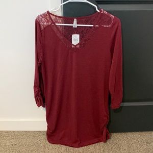 Vanity Maroon Top